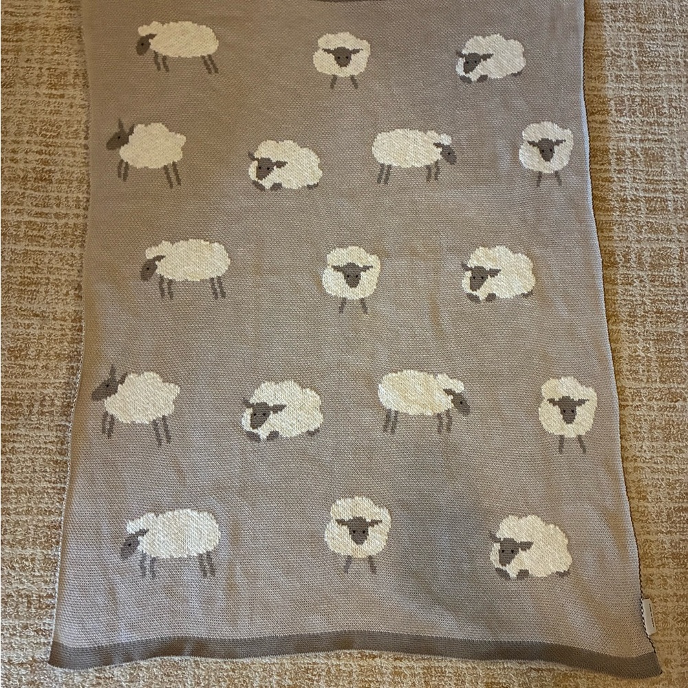 Made in India Sheep Lamb Baby Blanket